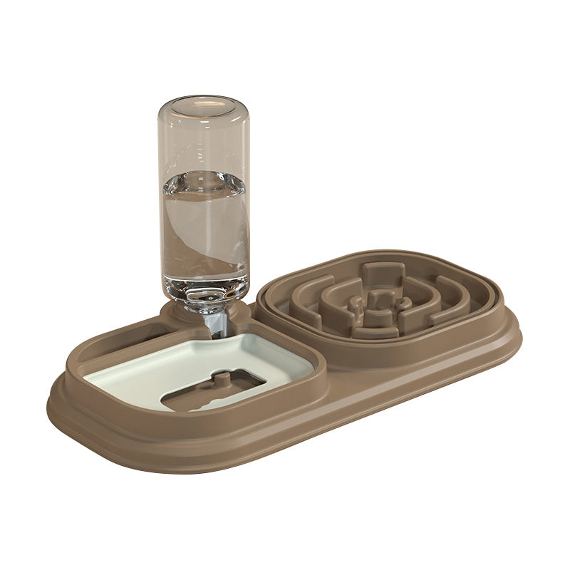 automatic pet water dispenser and slow food bowl, view 3 - MRSLM