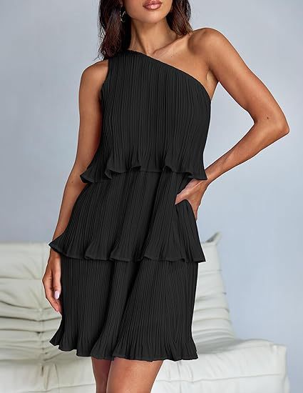 sleeveless layered hem dress, view 6 - MRSLM