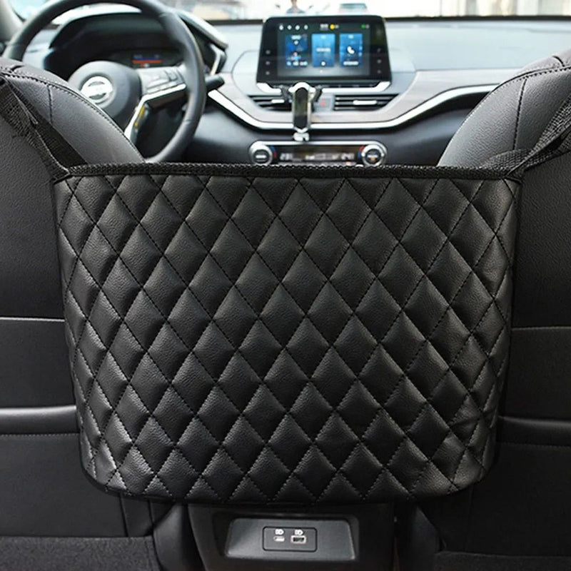 car seat back organizer with handbag holder, view 5 - MRSLM