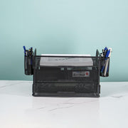 Mesh desk organizer with 3 drawers, view 7 - MRSLM
