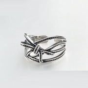 vintage s925 silver bends and hitches ring, view 5 - MRSLM