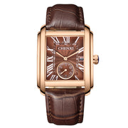 men's square quartz strap watch, view 6 - MRSLM