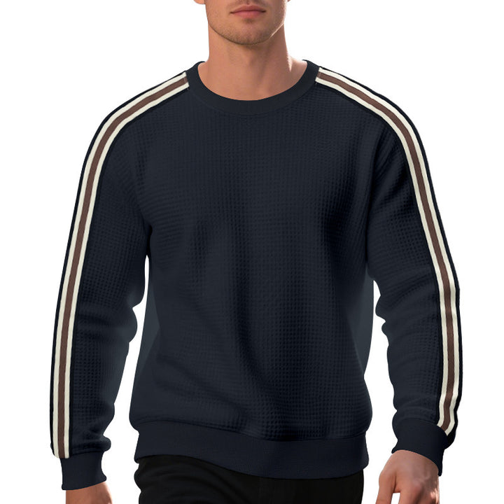 Casual Men's Loose Round Neck Sweater Thin