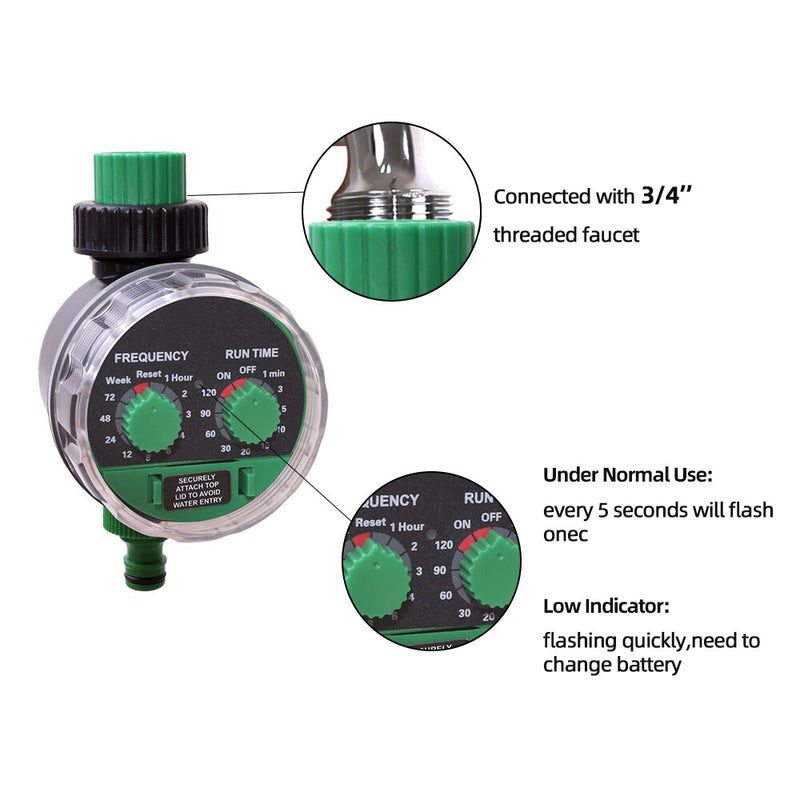 Automatic garden watering timer, view 6 - MRSLM
