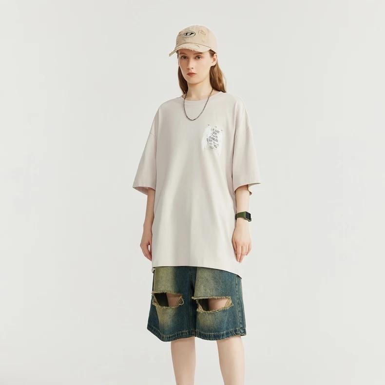 glowing oversized hip hop tee, view 2 - MRSLM