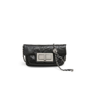 retro leather chain shoulder bag, view 2 - MRSLM