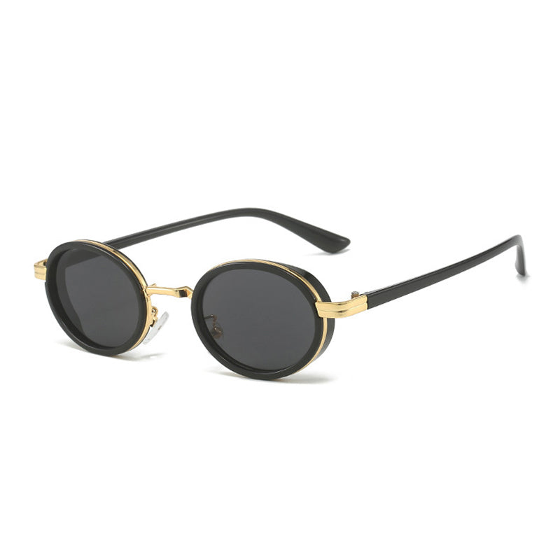 gradient oval sunglasses, view 8 - MRSLM