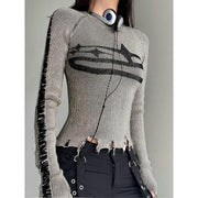vintage ripped sweater, view 4 - MRSLM