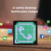 bluetooth speaker with alarm clock and led display, view 6 - MRSLM