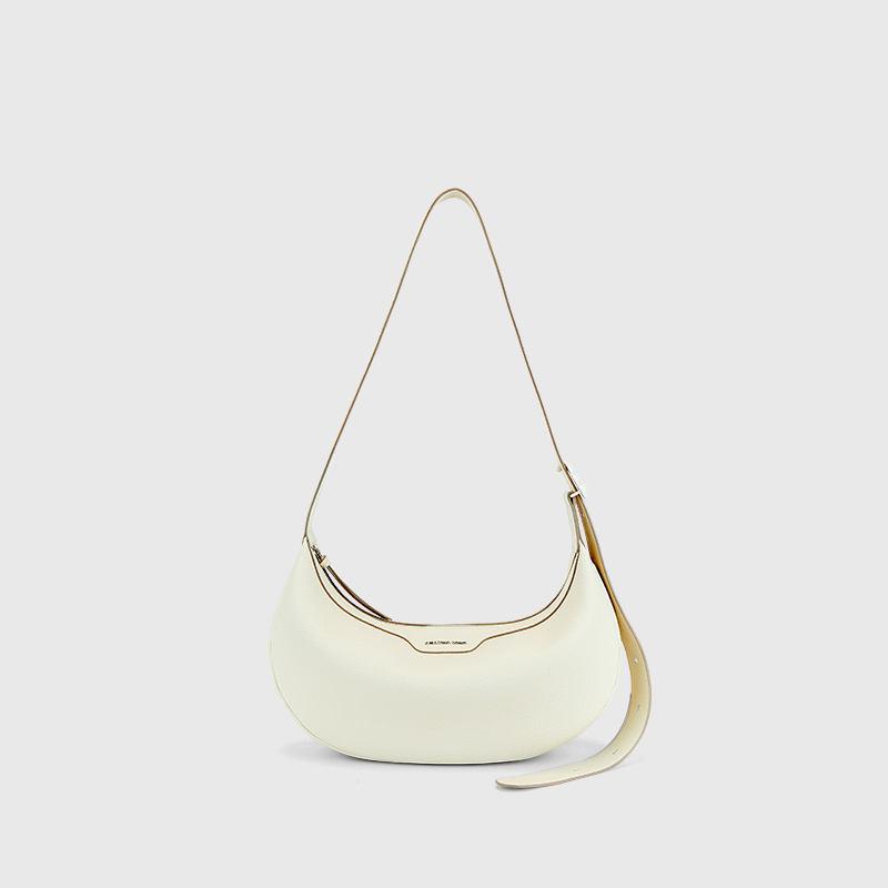 Leather baguette shoulder bag, view 4 - MRSLM