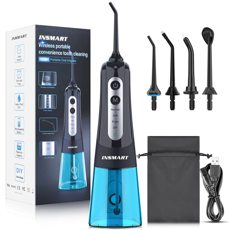 portable waterproof oral irrigator, view 2 - MRSLM