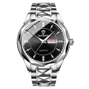 Steel calendar quartz watch, view 4 - MRSLM