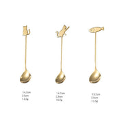 Cat stainless steel coffee spoon, view 20 - MRSLM