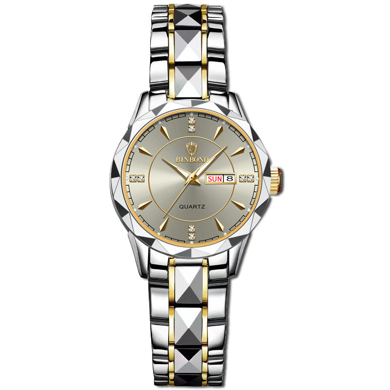 Steel calendar quartz watch, view 9 - MRSLM