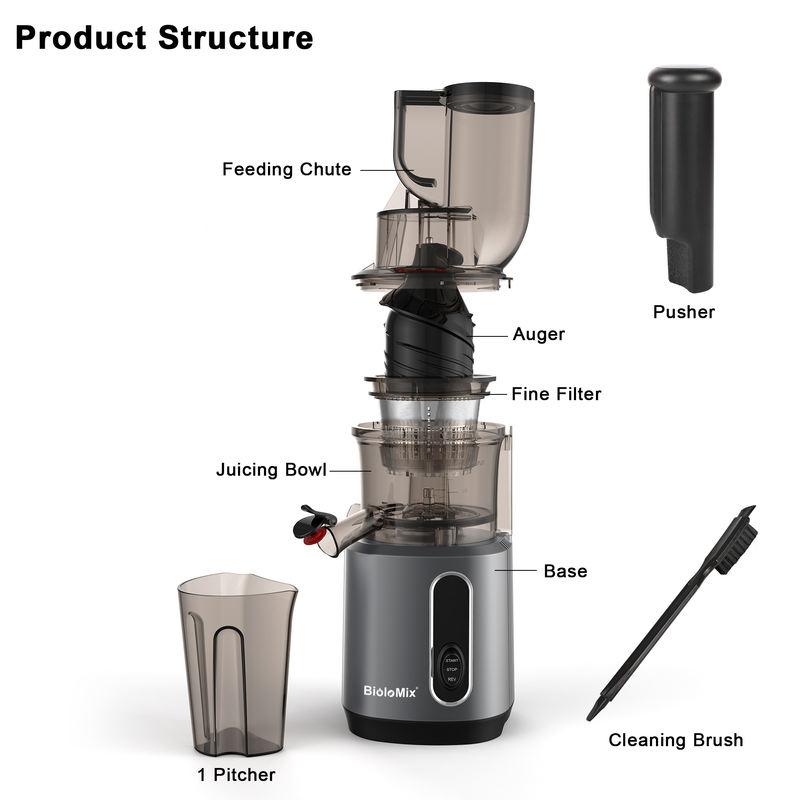 cold press juicer with 3-inch feed chute, view 10 - MRSLM