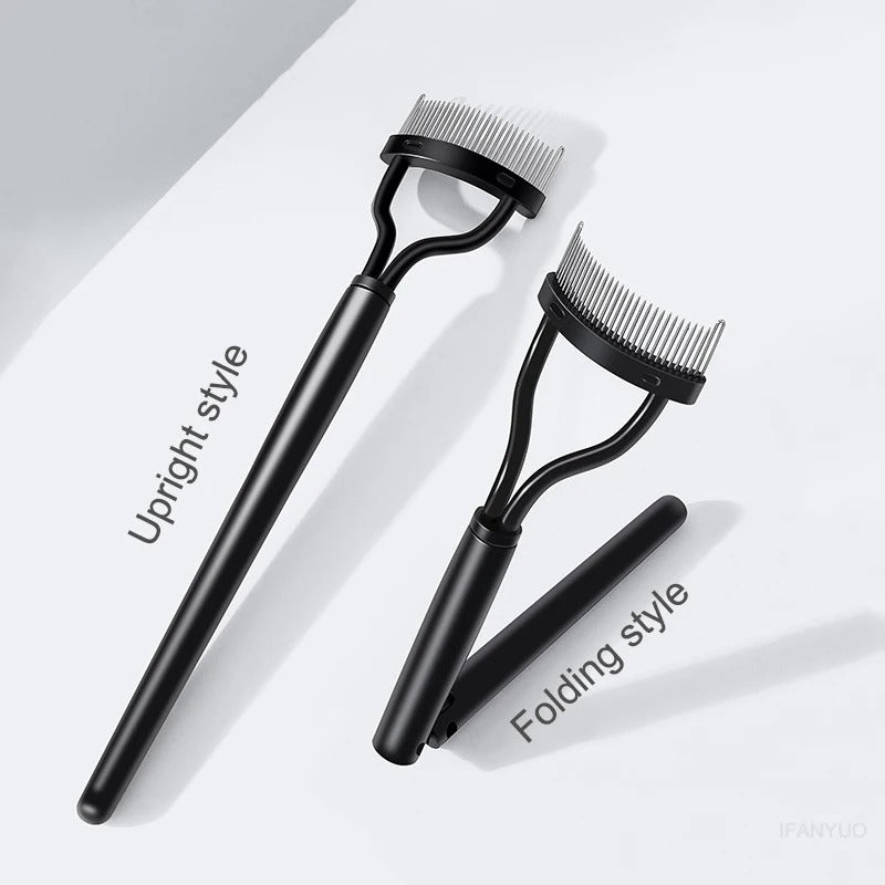 Foldable steel teeth eyelash brush, view 13 - MRSLM