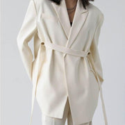 long sleeve blazer with ribbon - MRSLM