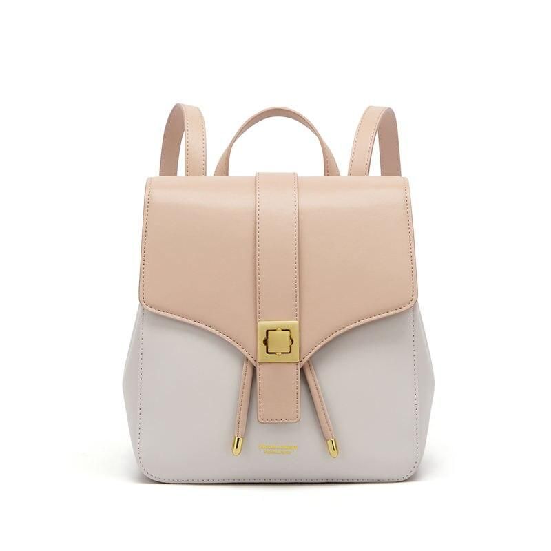 cowhide leather backpack, view 4 - MRSLM