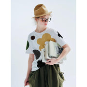Floral pattern casual tee, view 7 - MRSLM