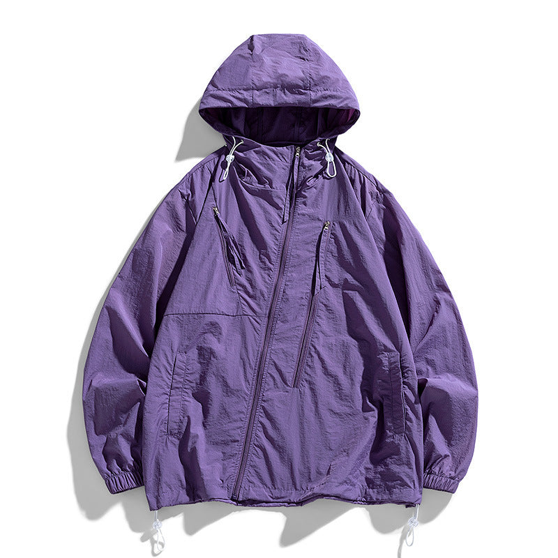 summer nylon coat men loose fit, view 8 - MRSLM
