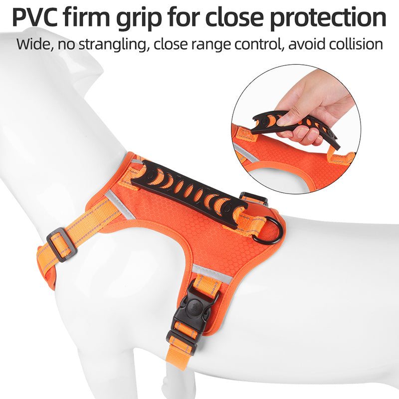 adjustable reflective dog harness, view 10 - MRSLM