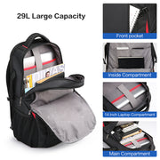 waterproof 29L laptop backpack, view 5 - MRSLM