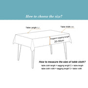 polyester linen tablecloth with lace edge, view 9 - MRSLM