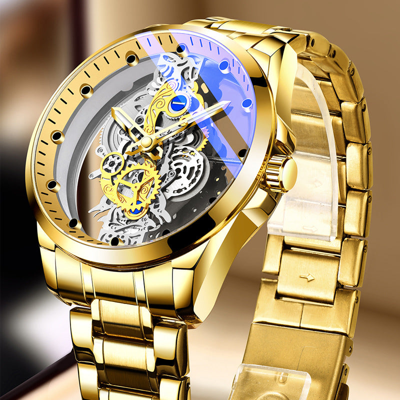 New Double-sided Skeleton Full Automatic Machine Non-mechanical Watch