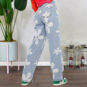 printed straight jeans, view 6 - MRSLM