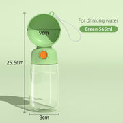 portable pet travel bottle, view 2 - MRSLM