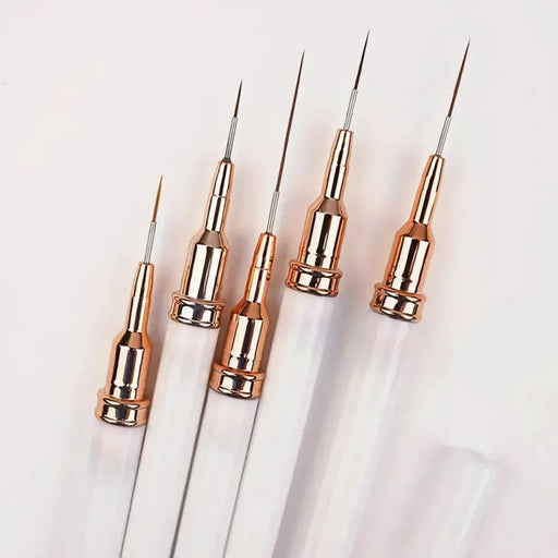 5-piece ultra-fine nail art liner brush set - MRSLM