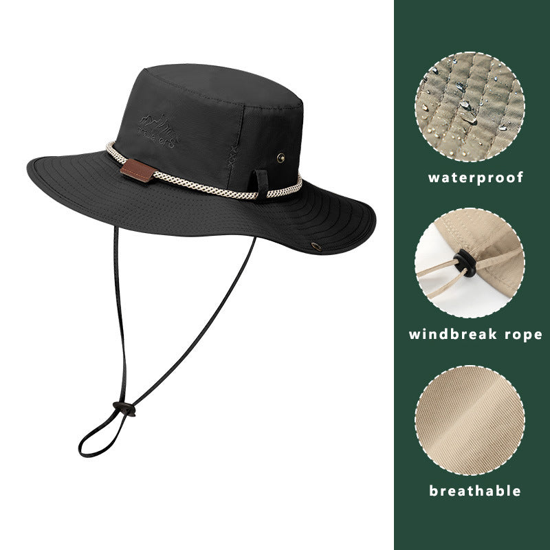 men's waterproof bucket hat, view 6 - MRSLM