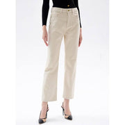 high-waisted straight jeans, view 4 - MRSLM