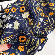 pure silk square scarf, view 5 - MRSLM
