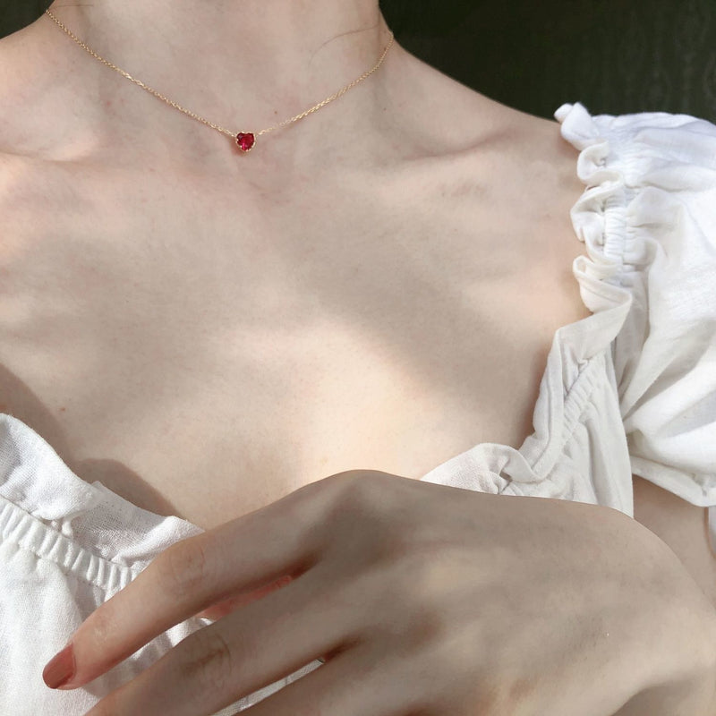 All-body S925 Silver Zircon Love Necklace