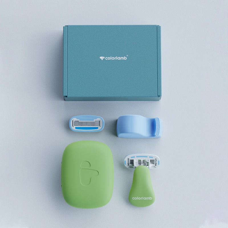 portable women's razor set, view 4 - MRSLM