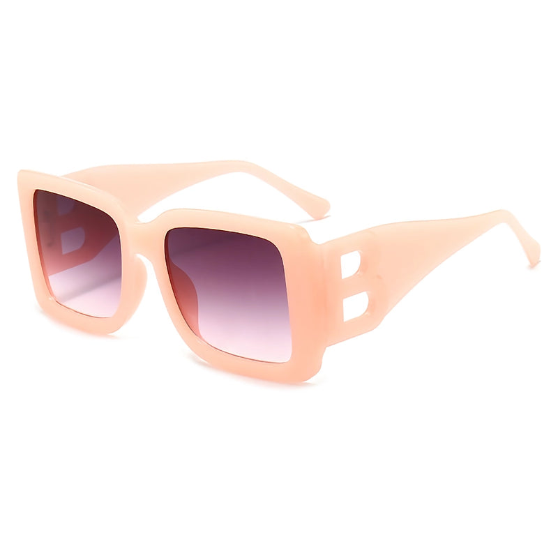 Oversized rectangular sunglasses, view 3 - MRSLM