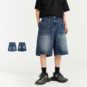 men's retro denim shorts - MRSLM