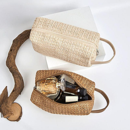 Woven straw cosmetic bag - MRSLM