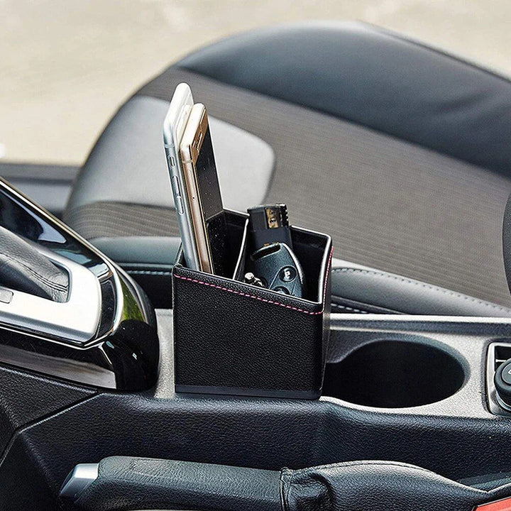 Luxury Leather Car Storage Box & Organizer