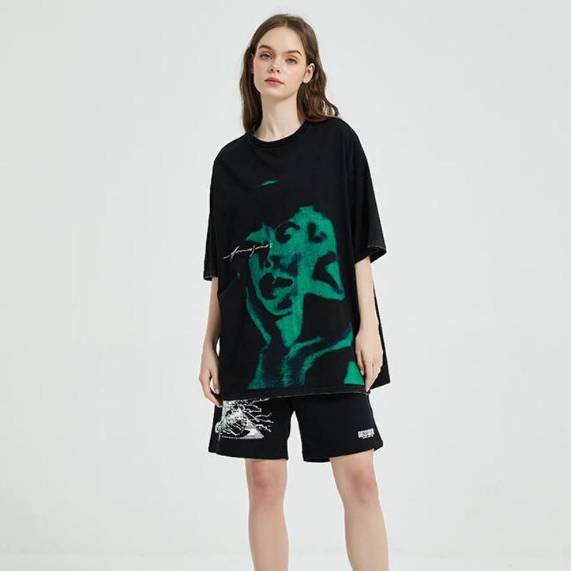 oversized hip hop t-shirt, view 7 - MRSLM
