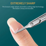 stainless steel precision nail scissors, view 4 - MRSLM