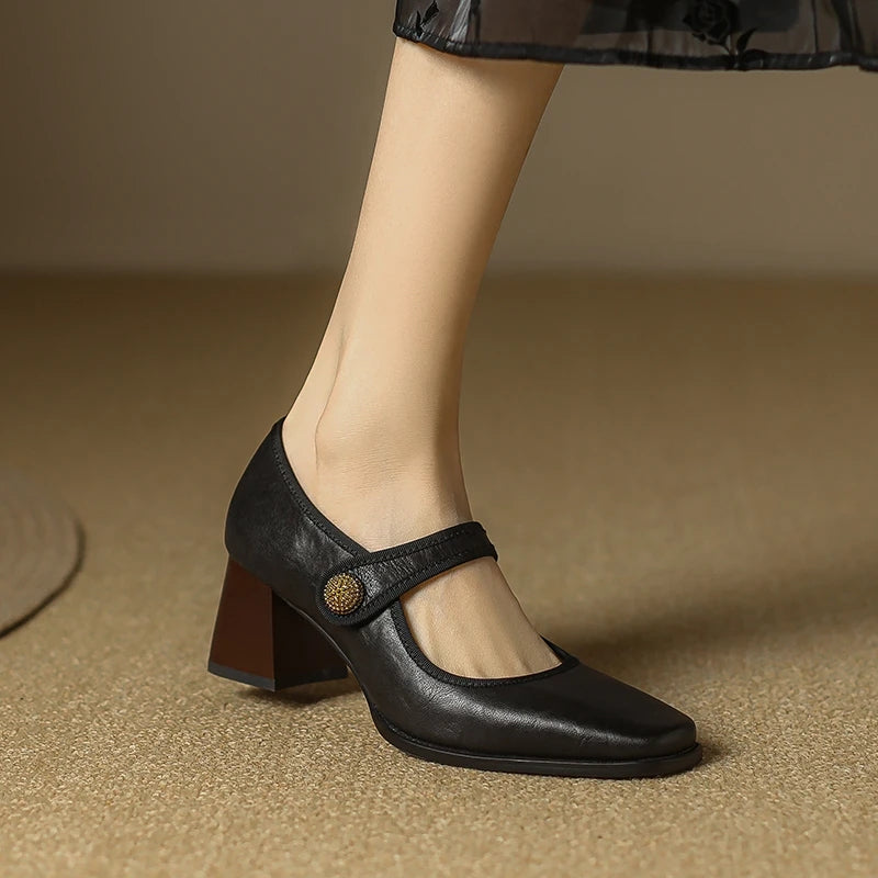 elegant autumn mary jane pumps, view 7 - MRSLM