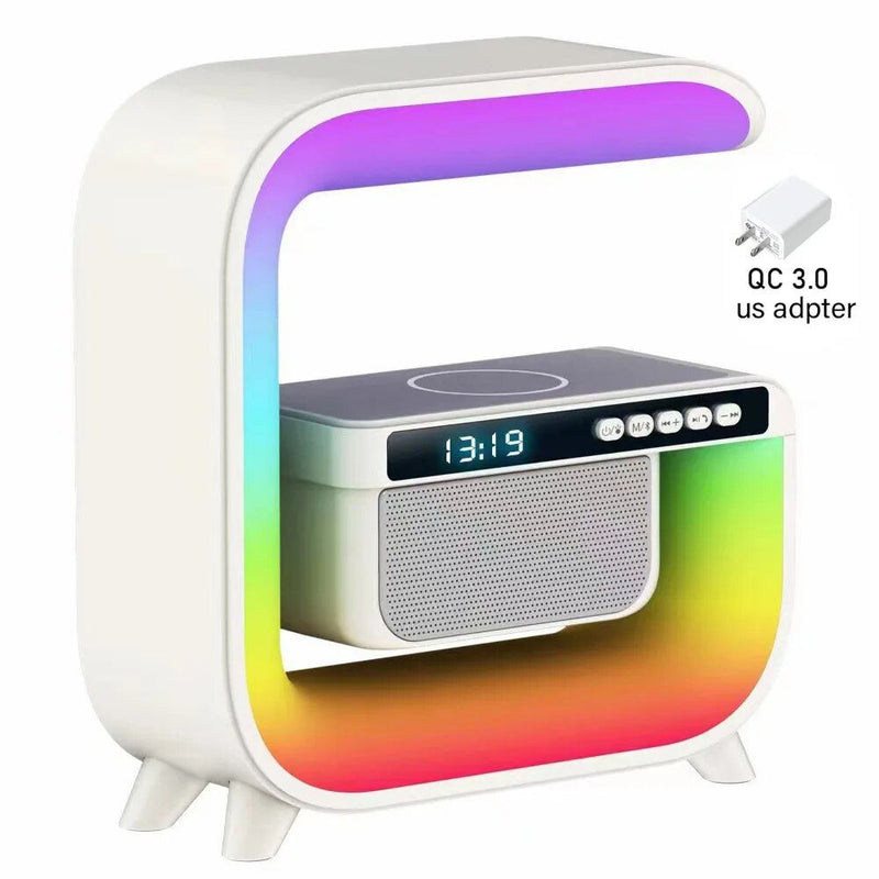 wireless charging bluetooth speaker, view 2 - MRSLM