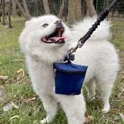 blue pet training snack bag, view 4 - MRSLM
