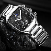 men's square quartz sport watch, view 5 - MRSLM