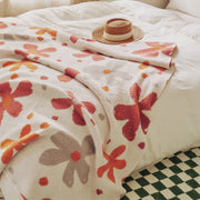 floral knitted knee blanket - MRSLM