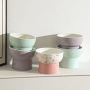 ceramic cat and dog water bowl, view 8 - MRSLM