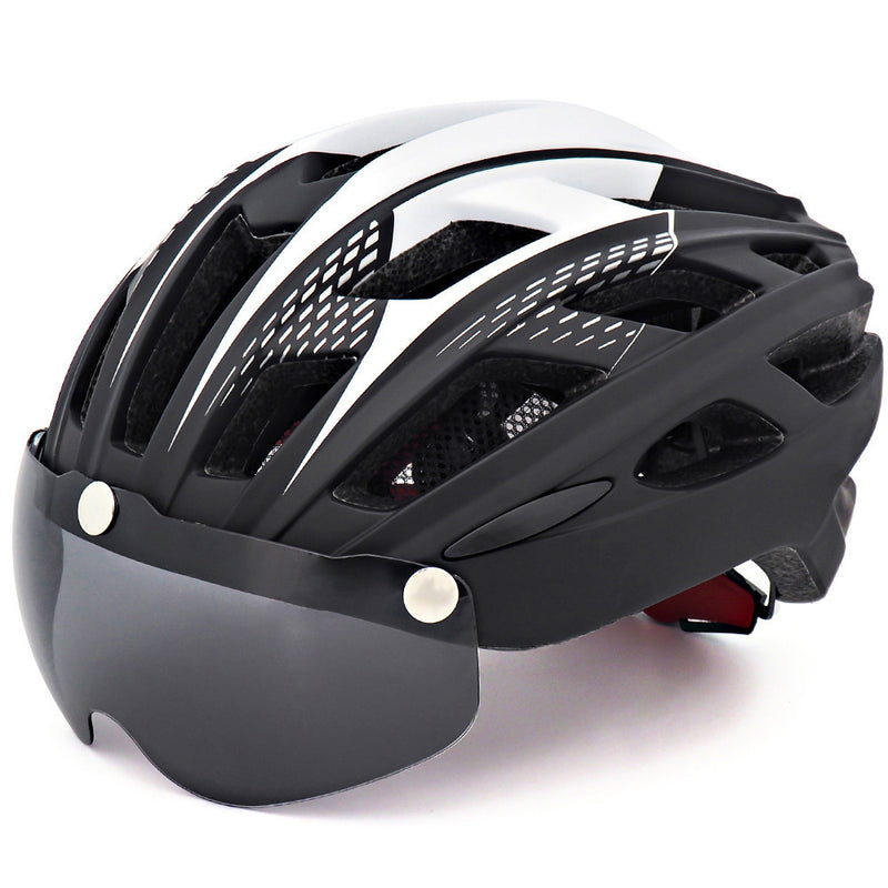bicycle helmet with integrated goggles, view 7 - MRSLM