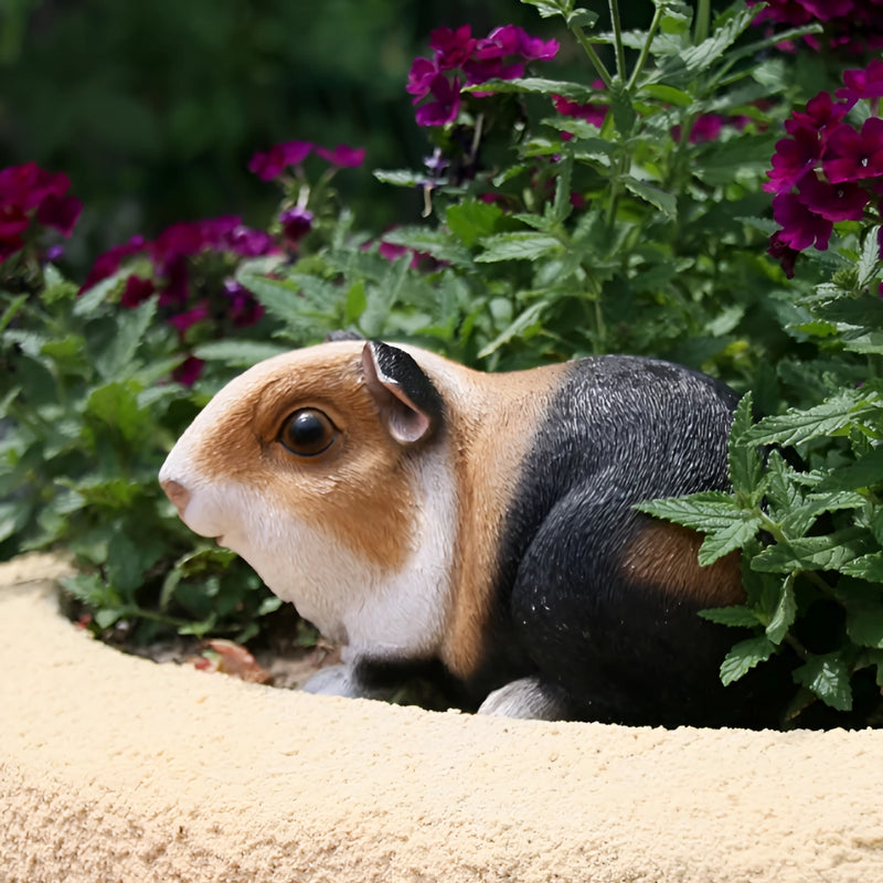 Guinea pig resin statue, view 3 - MRSLM